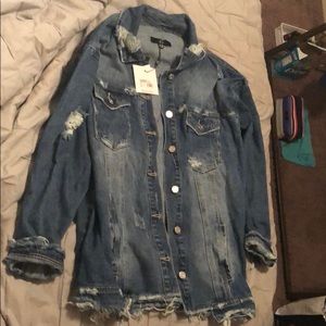 Misguided oversized denim jacket